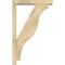 Ekena Millwork Funston Block Rough Sawn Bracket w/ Offset Brace, Douglas Fir, 4"W x 20"D x 32"H BKT0402X20X32FST05RDF - alternate 2
